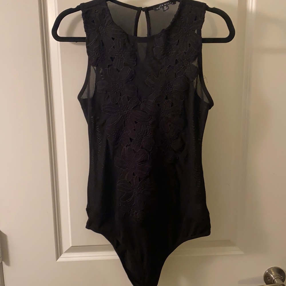 Sheer Flower Body Suit